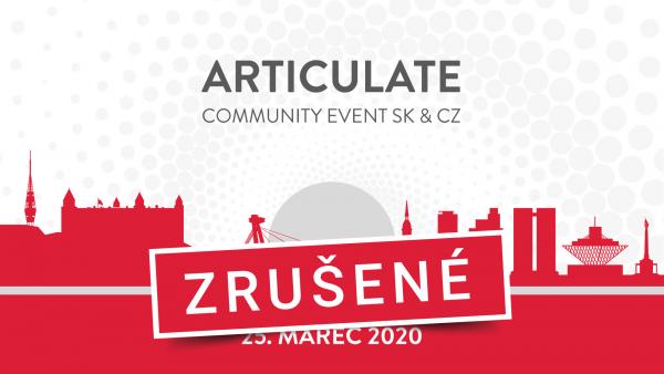 Articulate Community Event - Zrušený