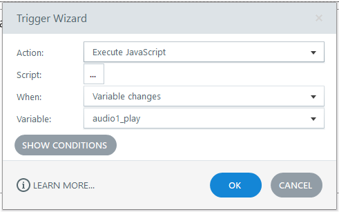 Akcia na spustenie JavaScript-u, keď sa zmení premenná